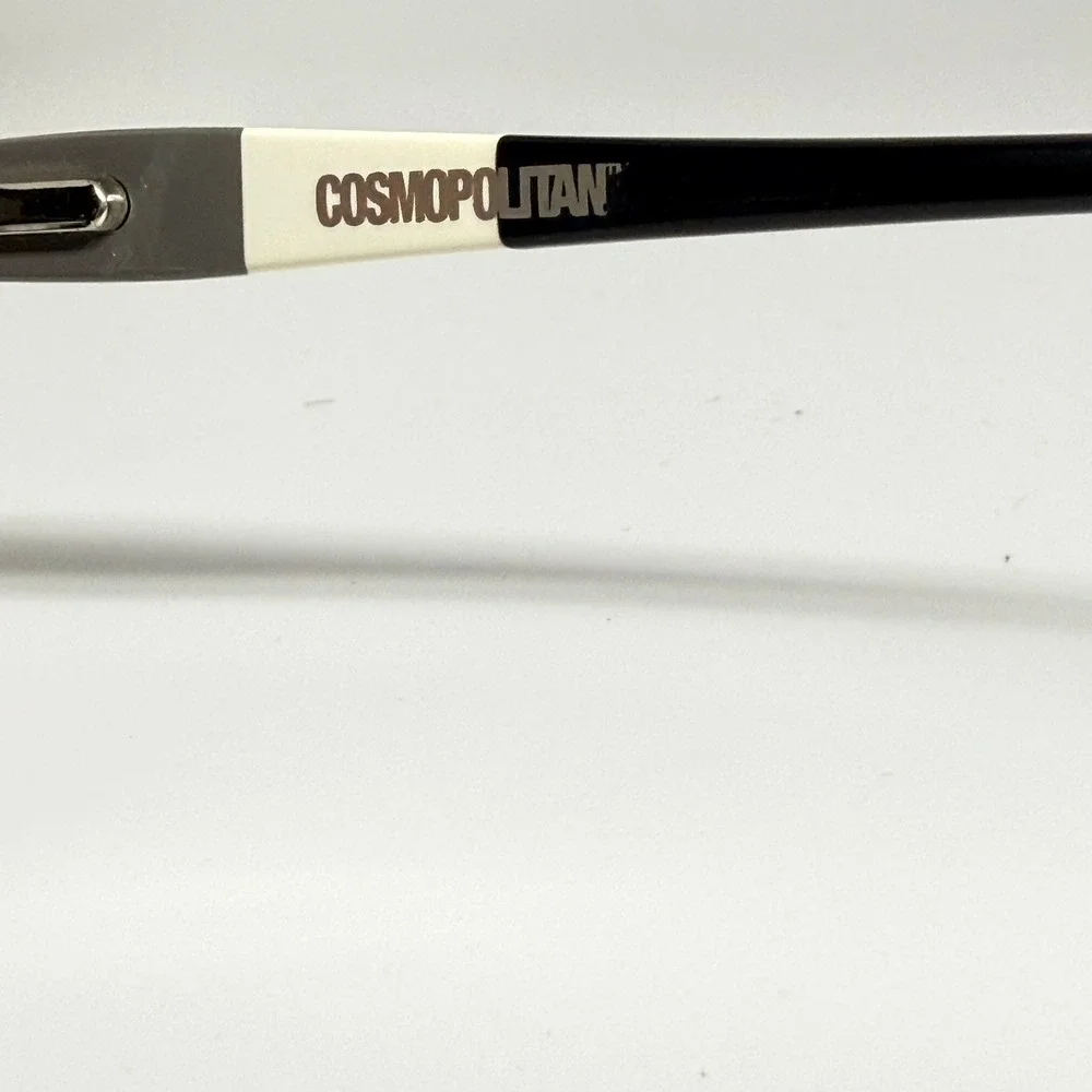 Cosmopolitan Eyeglasses Black Cat Eye Frames 51-16-140 Tri-Color Temples